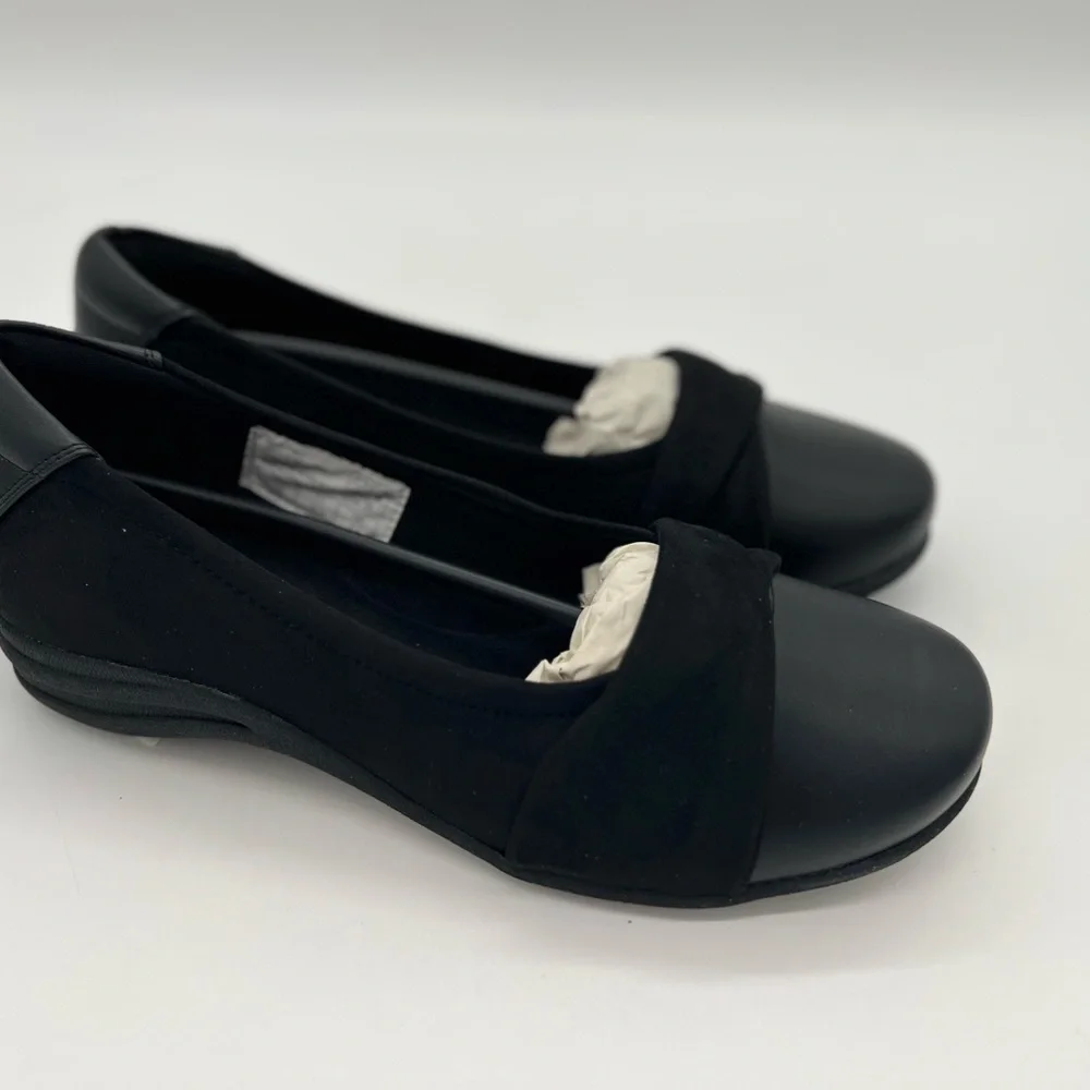 Cloudwalkers Wide FIT Flat Shoe Daisy - Black, Size 8.5 New